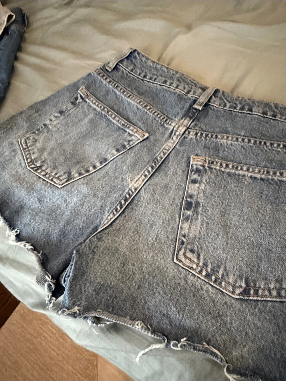 Topshop High-Rise Denim Shorts